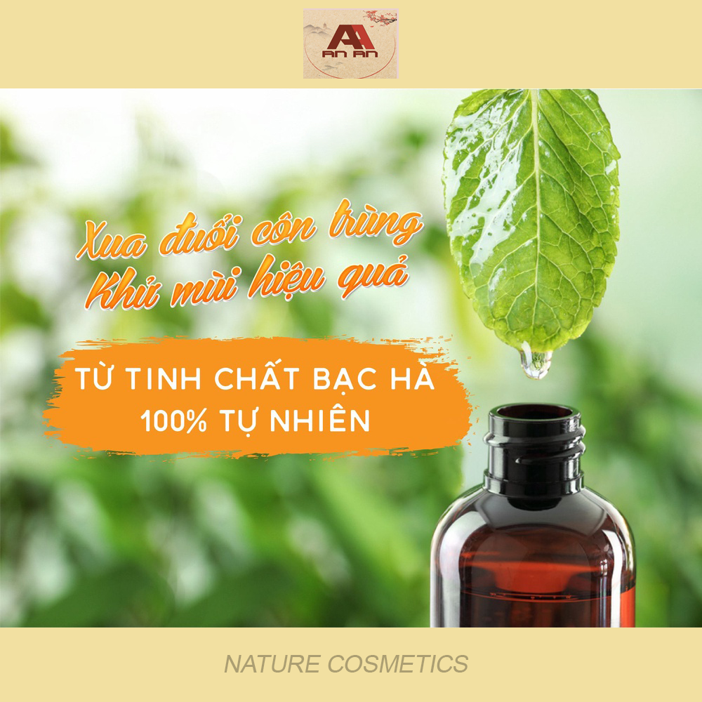 Xịt đuổi muỗi và côn trùng thảo mộc An An (50ml), Tinh chất Quế, Bạc Hà, Sả Chanh , 100% thiên nhiên. An toàn với trẻ sơ sinh và trẻ nhỏ 2