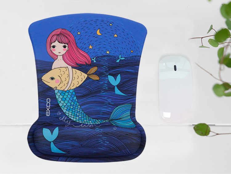 Miếng Lót Chuột Hoạt Hình Dễ Thương EXCO mermaid memory MSP011