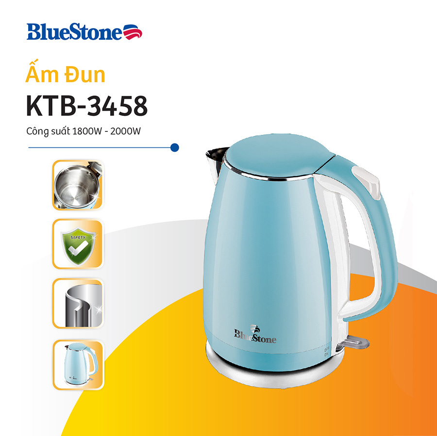 Ấm Đun Nước Bluestone KTB-3458 (1.7 Lít)