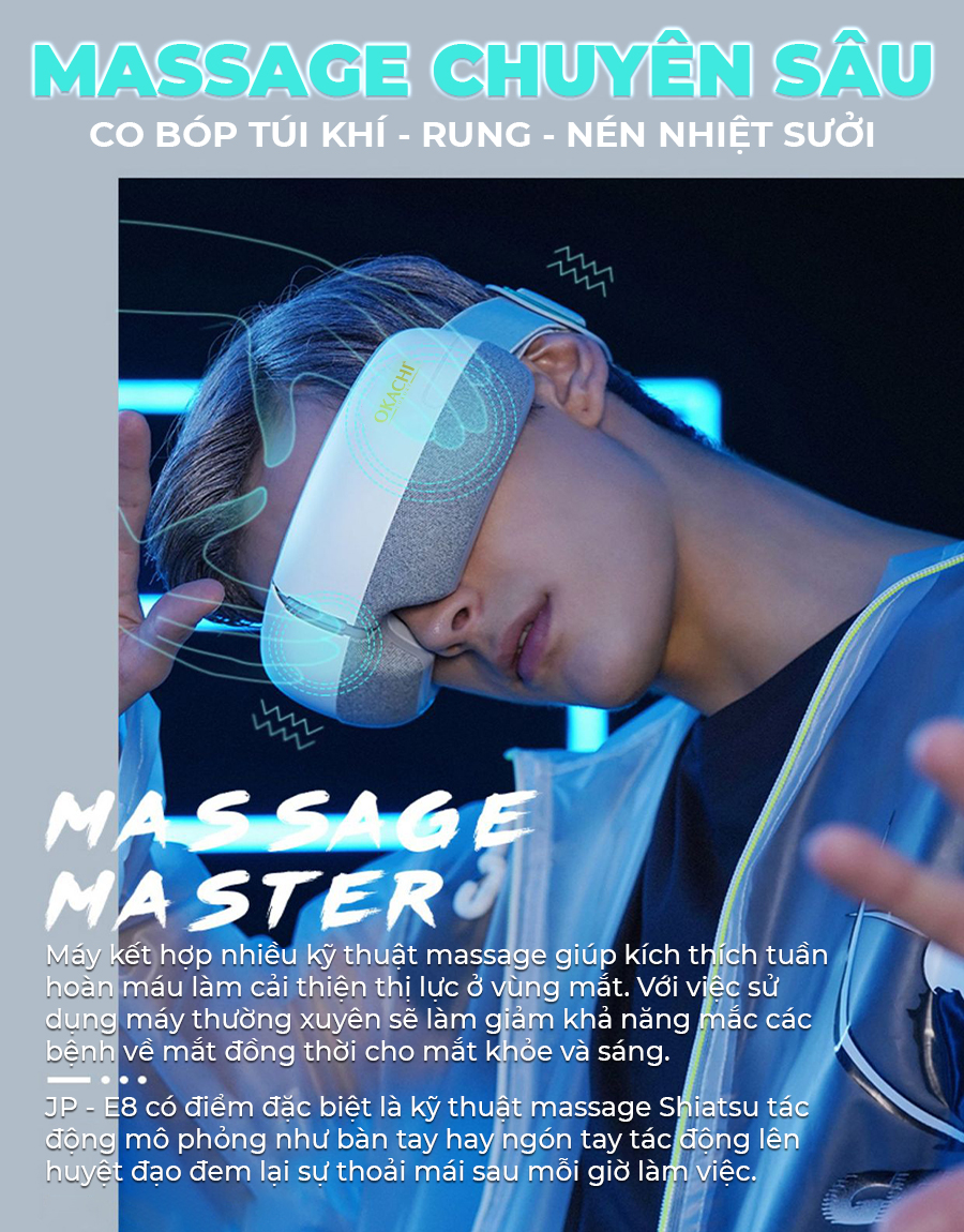 Máy Massage mắt OKACHI JP-E8
