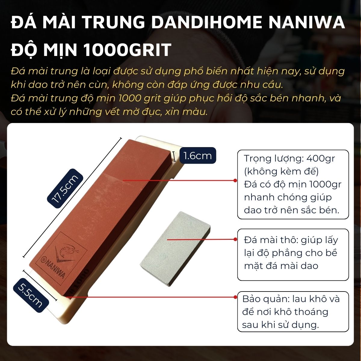 Đá mài dao Naniwa Nhật Bản cao cấp đủ các độ mịn