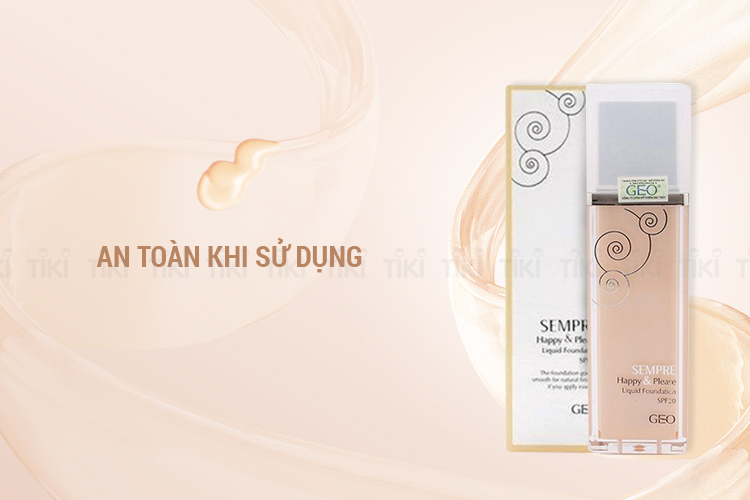 Kem Nền Sempre Happy & Please Liquid Foundation #21 Natural Beige Geo_Py31