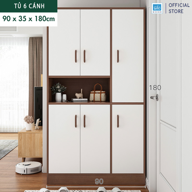 Tủ Để Giày, Để Đồ Cỡ Lớn Đa Năng Phù Hợp Đặt Tại Lối Vào Phòng Khách Thương Hiệu SIB Decor KG19
