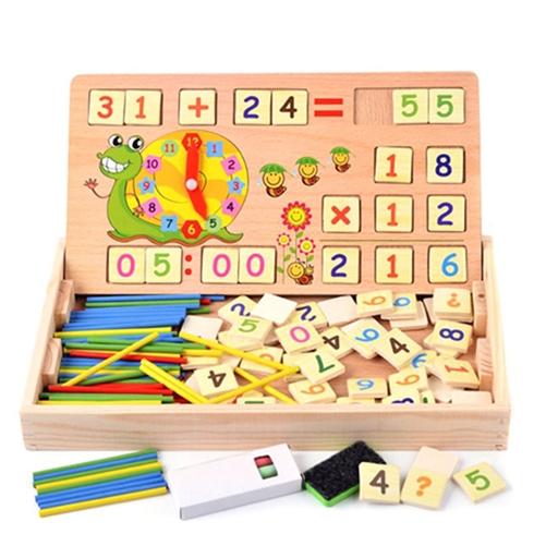 đồ chơi bộ dụng cụ học toán đồng hồ đa năng cho bé - hàng chính hãng 1