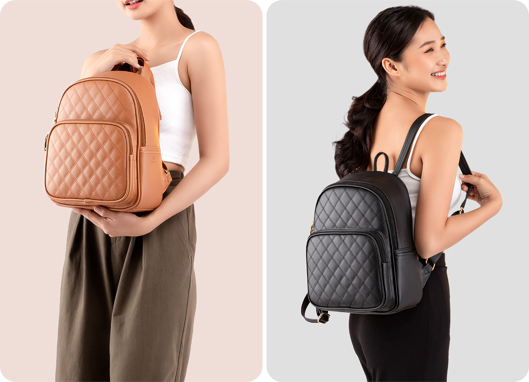 Balo nữ YUUMY ( Họa tiết quả trám Seasand YBA62 )