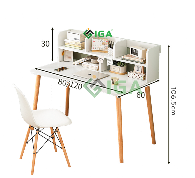 Bàn Làm Việc Kèm Kệ Sách Thương Hiệu IGA - GP197