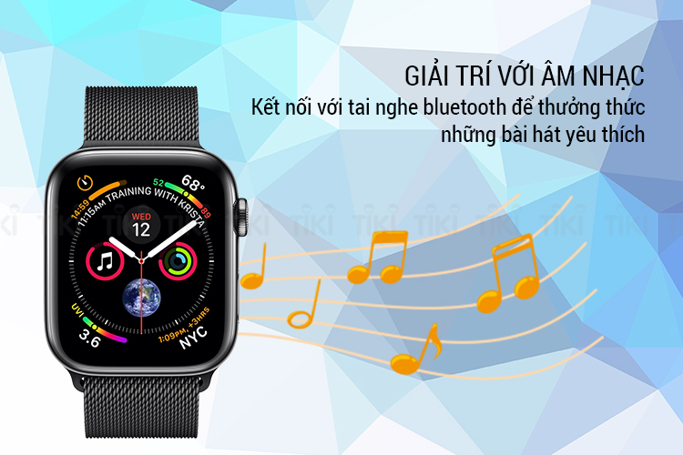 Đồng Hồ Thông Minh Apple Watch Series 4 GPS + Cellular 44mm, Stainless Steel - Milanese Loop