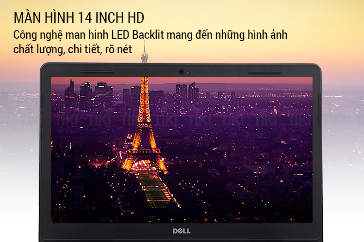 Laptop Dell Vostro 3468 70159379 Core i3-7020U/Free Dos (14 inch) (Black) - Hàng Chính Hãng
