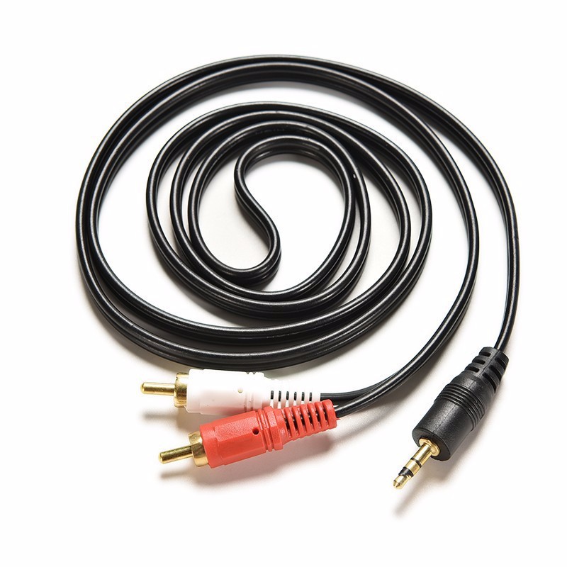 Cáp chuyển đổi từ cổng âm thanh jack 3.5mm sang AV 2 RCA hoa sen