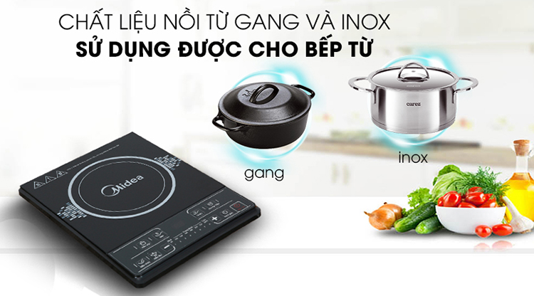 Bếp điện từ Midea MI-B1920DM - Hàng chính hãng