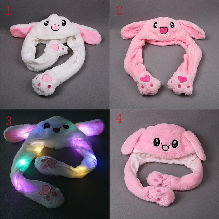 Cute Cartoon Dance Ears Rabbit Beanie Hat Airbag Cap