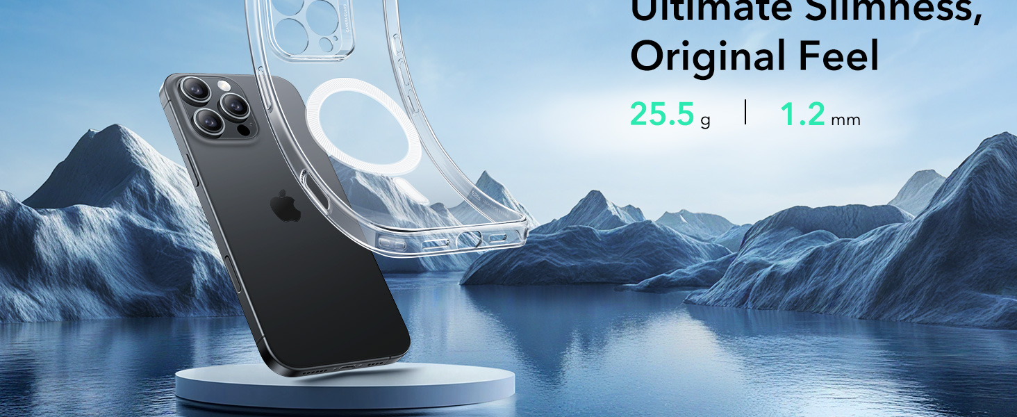 Ốp Lưng cho iPhone 16 Pro / iPhone 16 Pro Max ESR Zero Clear Case HaloLock - Hàng Chính Hãng