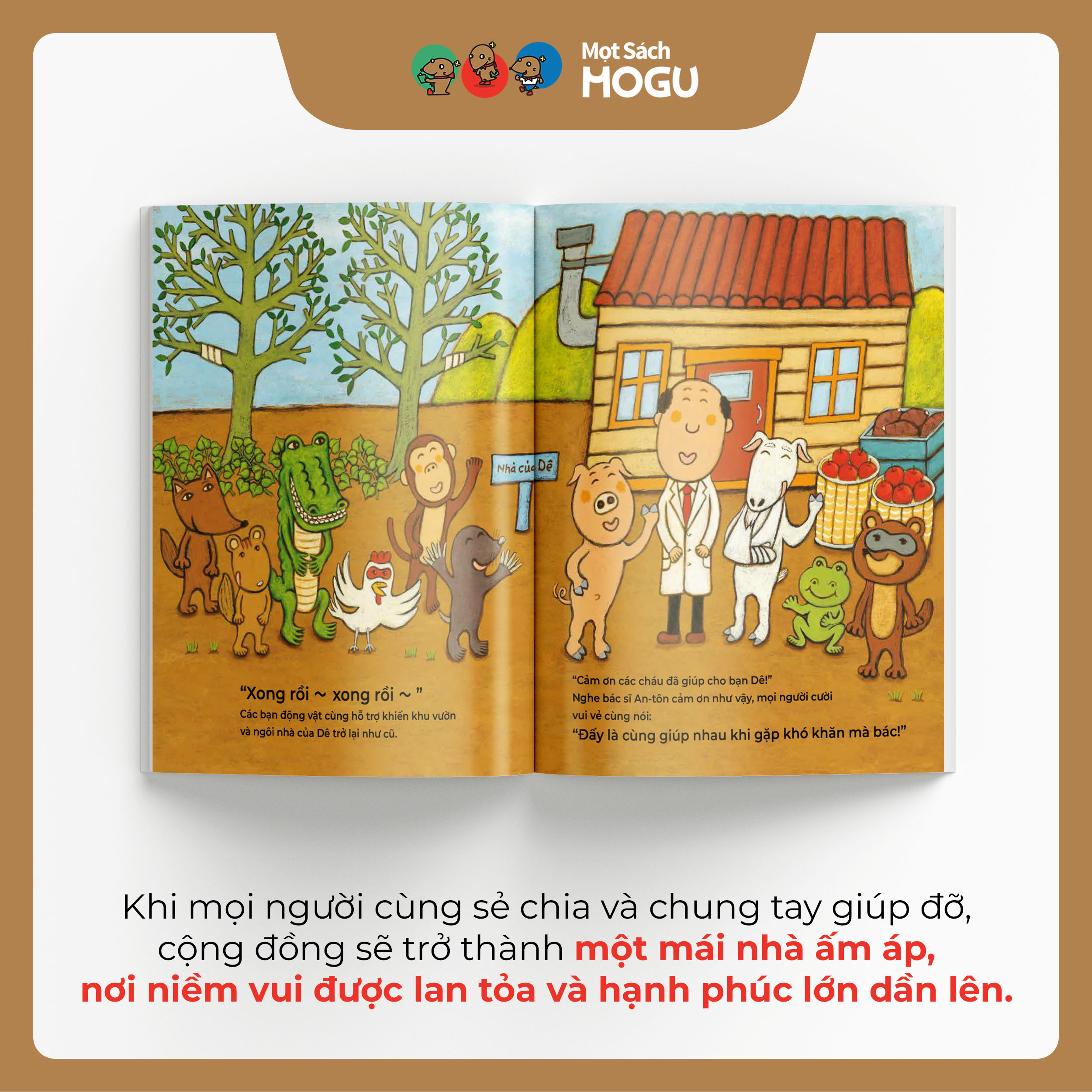 Truyện Ehon bé 3-4-5 tuổi - Bác sĩ Anton: Cùng giúp nhau khi khó khăn nhé