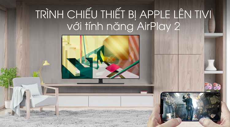 Smart Tivi QLED Samsung 4K 75 inch QA75Q70T - Hàng chính hãng