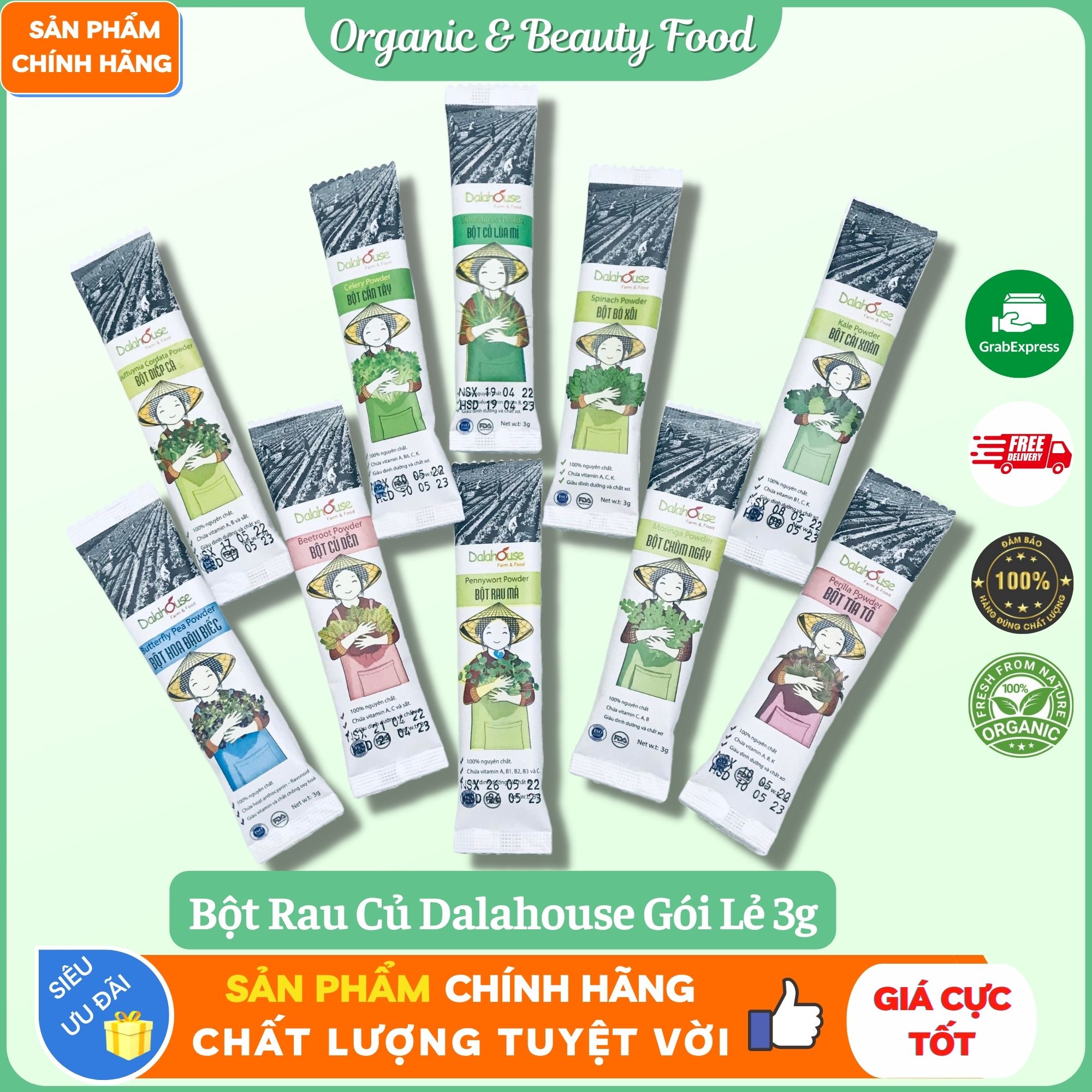 gói lẻ - bột rau củ organic dalahouse 1