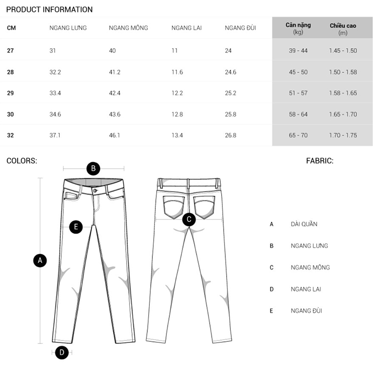 Quần Jean Dài Nữ Miss World Jeans JO19150001-BL