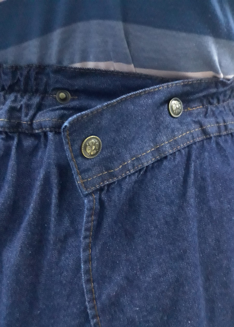 Váy Chống Nắng Jean Nữ Cao Cấp Thêu Trăng Và Cò