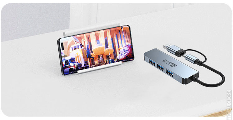 cổng usb mở rộng, hub chuyển đổi usb type c ht sys