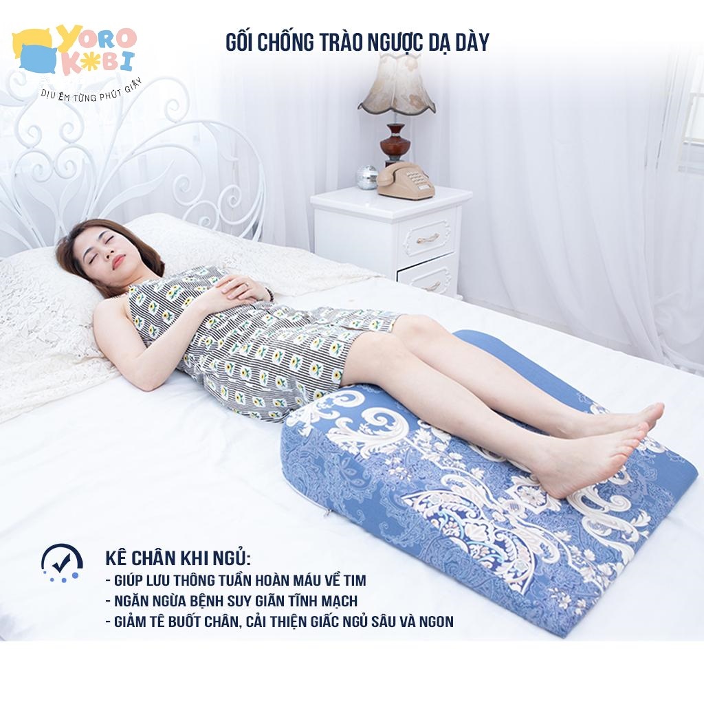 GỐI TRÀO NGƯỢC DẠ DÀY NGƯỜI LỚN YOROKOBI, KÍCH THƯỚC 70 60 18CM (Bo tròn chống trượt), HỖ TRỢ TRÀO NGƯỢC ACID, Ợ CHUA, THOÁI HÓA CỘT SỐNG CỔ, HÀNG THƯƠNG HIỆU- GHI NHẬT 13