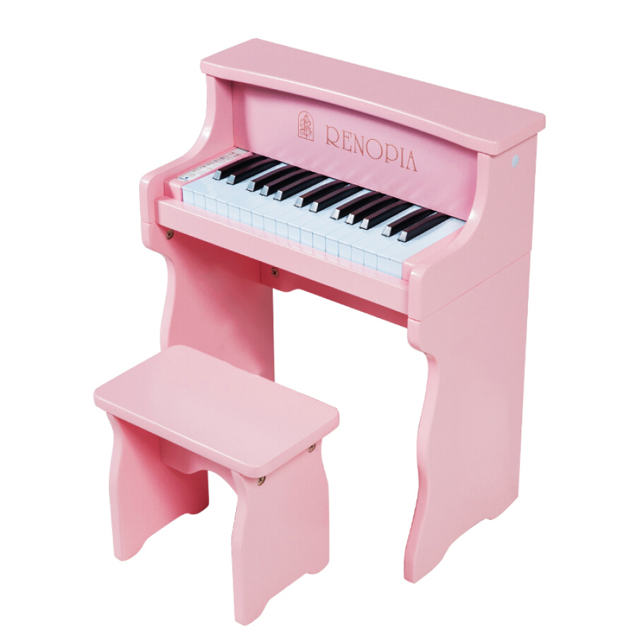 RENOPIA Baby Children's Toy Piano Early Learning Enlightenment Keyboard 30 Key Multifunction Playable Music 1-5 Years Gift White