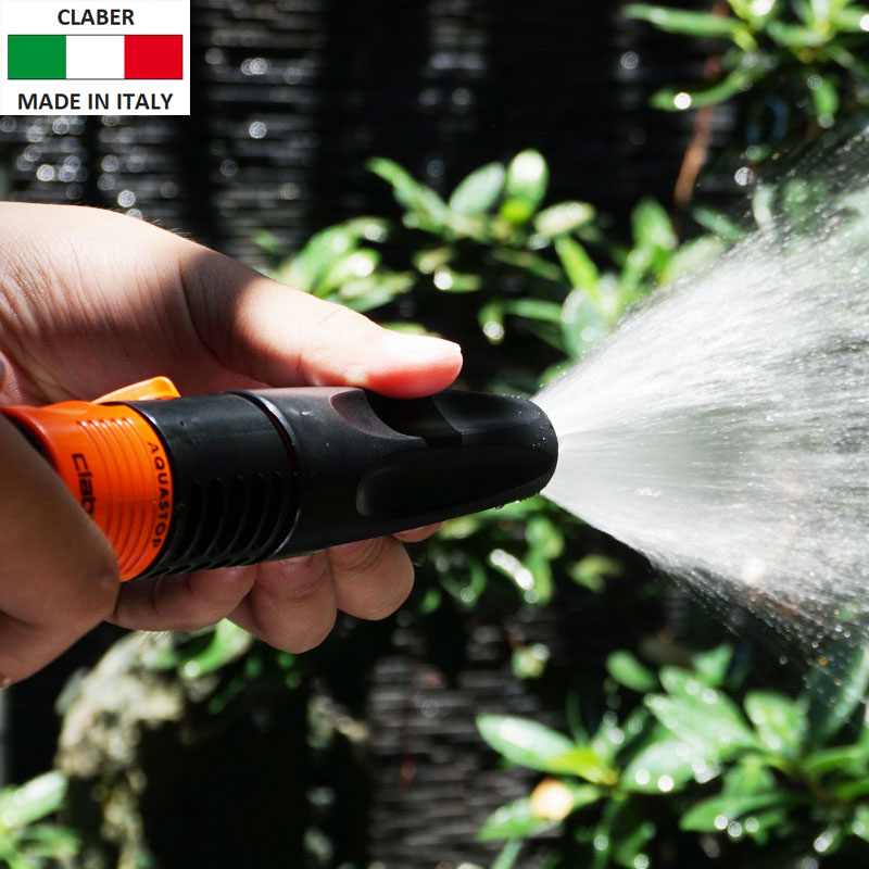 Vòi Xịt Tưới Cây Đa Năng Claber 8536, có van khóa, điều chỉnh được 2 chế độ, nhựa ABS, kết nối nhanh, không kèm phụ kiện