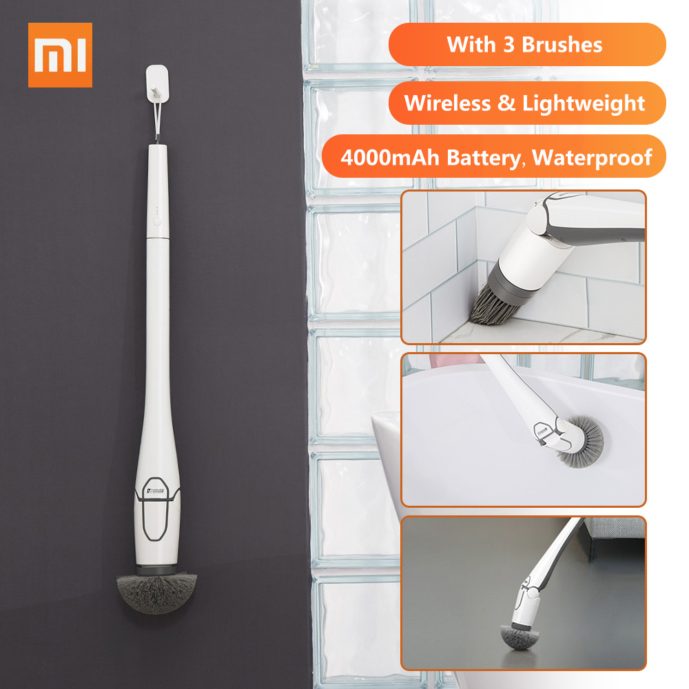 Xiaomi Mijia CL99 Multifunctional Wireless Electric Cleaner With 3 Brushes Household Cleaning Machine USB Rechargeable