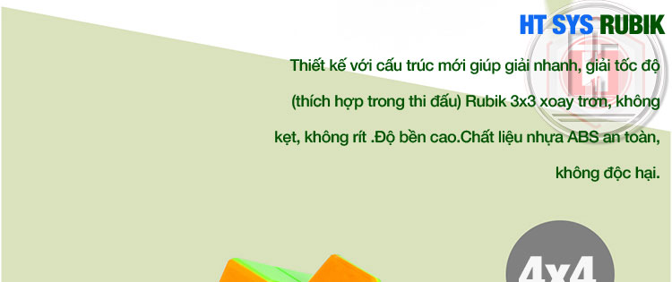 Đồ Chơi Trí Tuệ HT SYS RUBIK CUBE 2x2x2, 3x3x3, 4x4x4 - Khối Lập Phương Xoay Lắp Ghép Cho Bé - Bản Cao Cấp