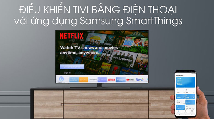 Smart Tivi QLED Samsung 4K 75 inch QA75Q70T - Hàng chính hãng