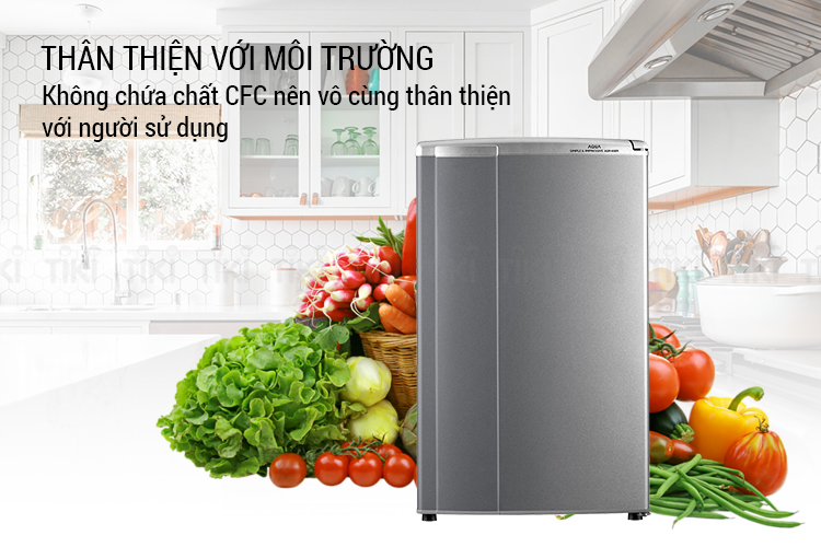 Tủ Lạnh Mini Aqua AQR-95ER-SV (90L) - Hàng chính hãng