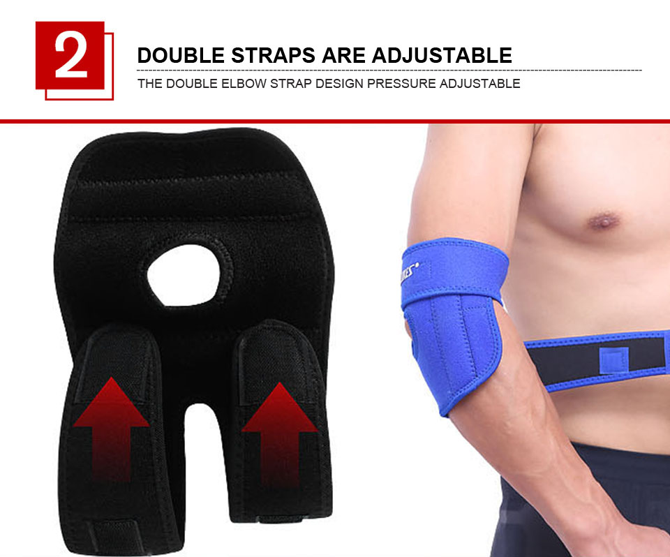 Bộ 2 Đai Bảo Vệ Khuỷu Tay Thể Thao Spring Sport Elbow Support Protector AOLIKES YE-7946