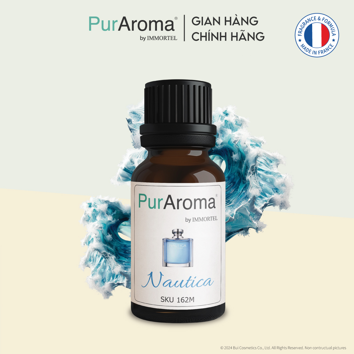 (18 mùi) Tinh dầu thiên nhiên nguyên chất PurAroma by IMMORTEL - 10mL - Chính hãng Pháp