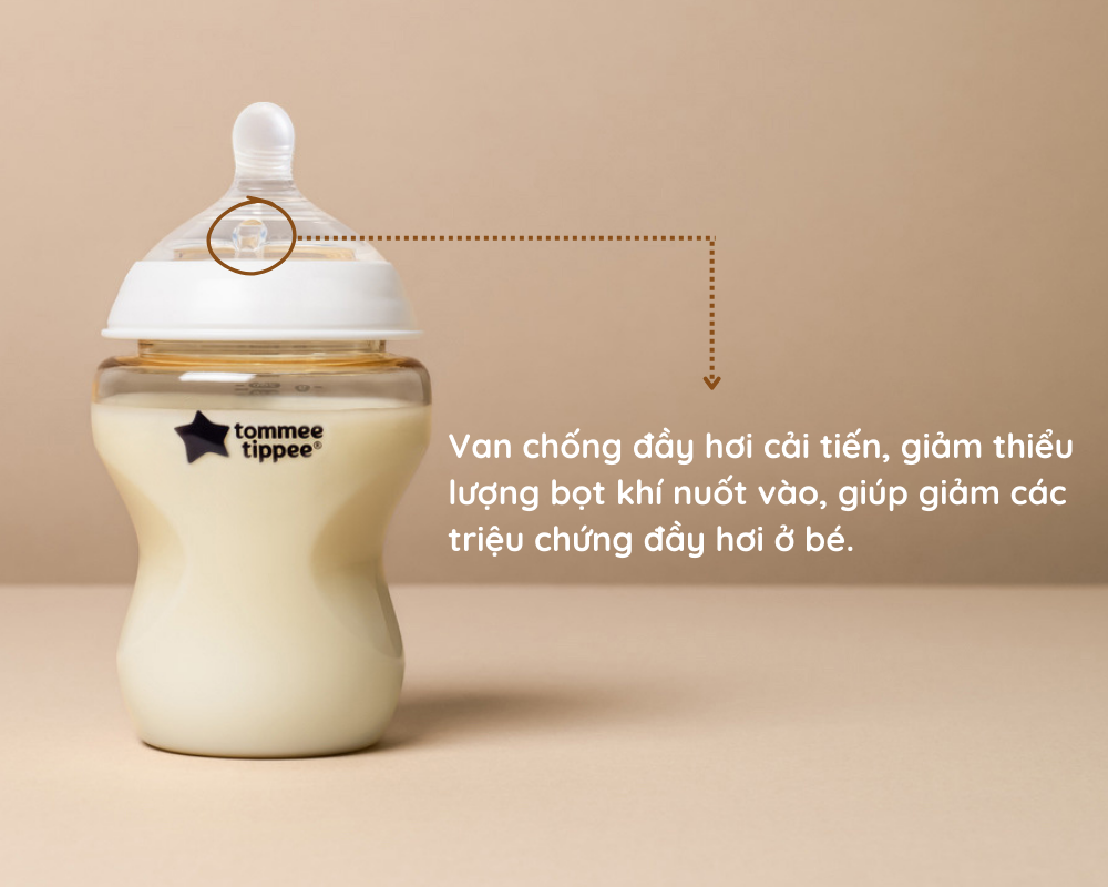 Bình Sữa PPSU Ty Siêu Mềm Tự Nhiên Tommee Tippee Natural Start 260ml, Núm Ty Của Bình 3-6 tháng (Bình Đôi)