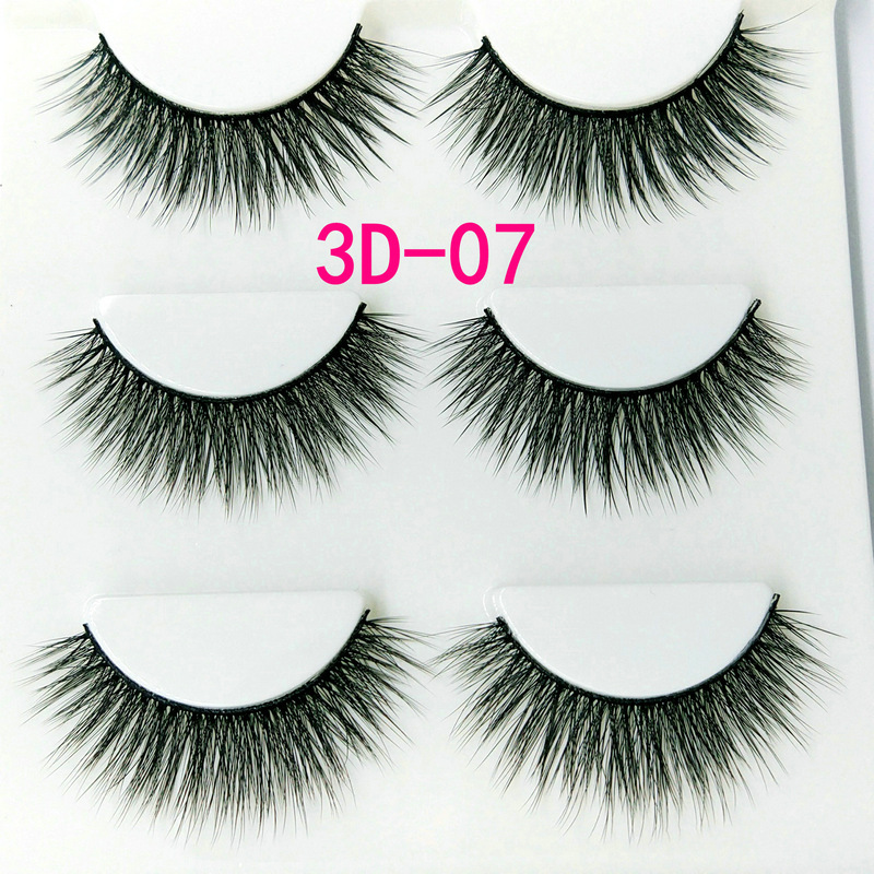 Lông mi giả lông chồn 3 Fashion Eyelashes 3 Faux-Cils 3D 1 bộ 3 cặp