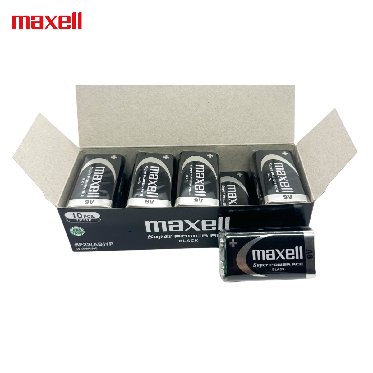 Hộp Pin 9V , Pin vuông ( Mã 6F22 ) Maxell Siêu bền - Hàng chính hãng