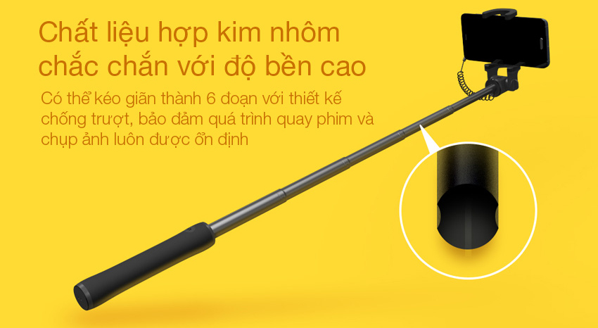 Gậy chụp ảnh selfie Xiaomi (Wired Remote Shutter) - Phiên bản Trung Quốc - Hàng Chính Hãng