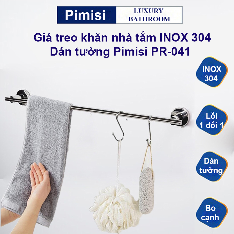 Giá treo khăn tắm dán tường Pimisi PR-041
