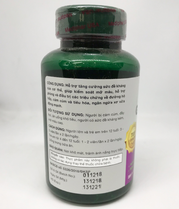 Thực phẩm chức năng Dầu Tỏi MDP - Garlic Oil - Chiết xuất từ dầu tỏi tía nguyên chất