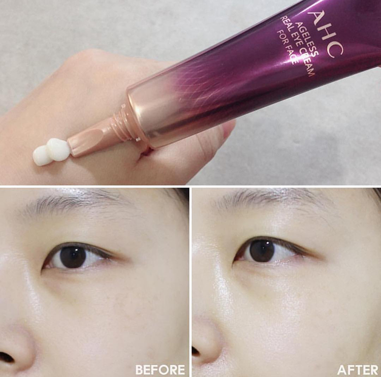 Kem Dưỡng Vùng Mắt AHC Ageless Real Eye Cream For Face 12ml - Phân Phối Bởi Nhà Bán Hàng