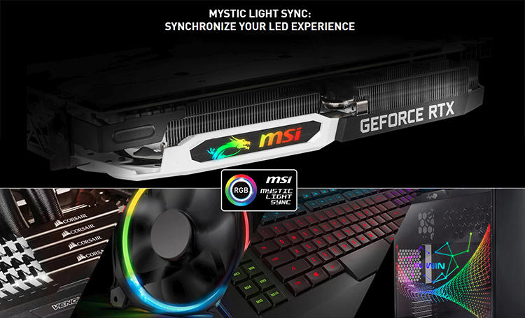 Card Màn Hình VGA MSI RTX 2070 ARMOR 8GB GDDR6 256 Bit 2 Fan DisplayPort HDMI USB Type-C - Hàng Chính Hãng