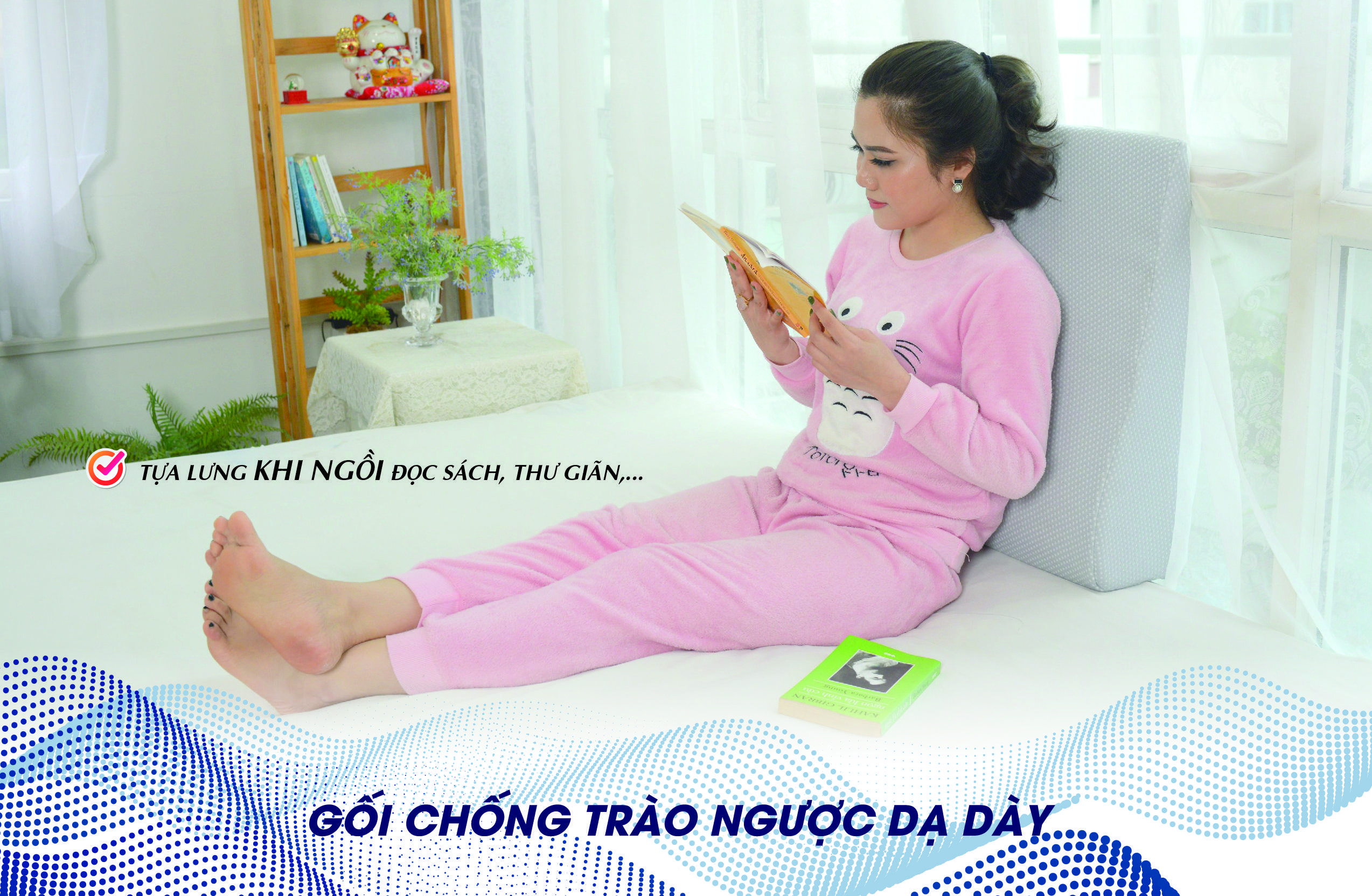 gối chống trào ngược dạ dày yorokobi giúp giảm ợ chua, trào ngược, xoang chống ngáy 5