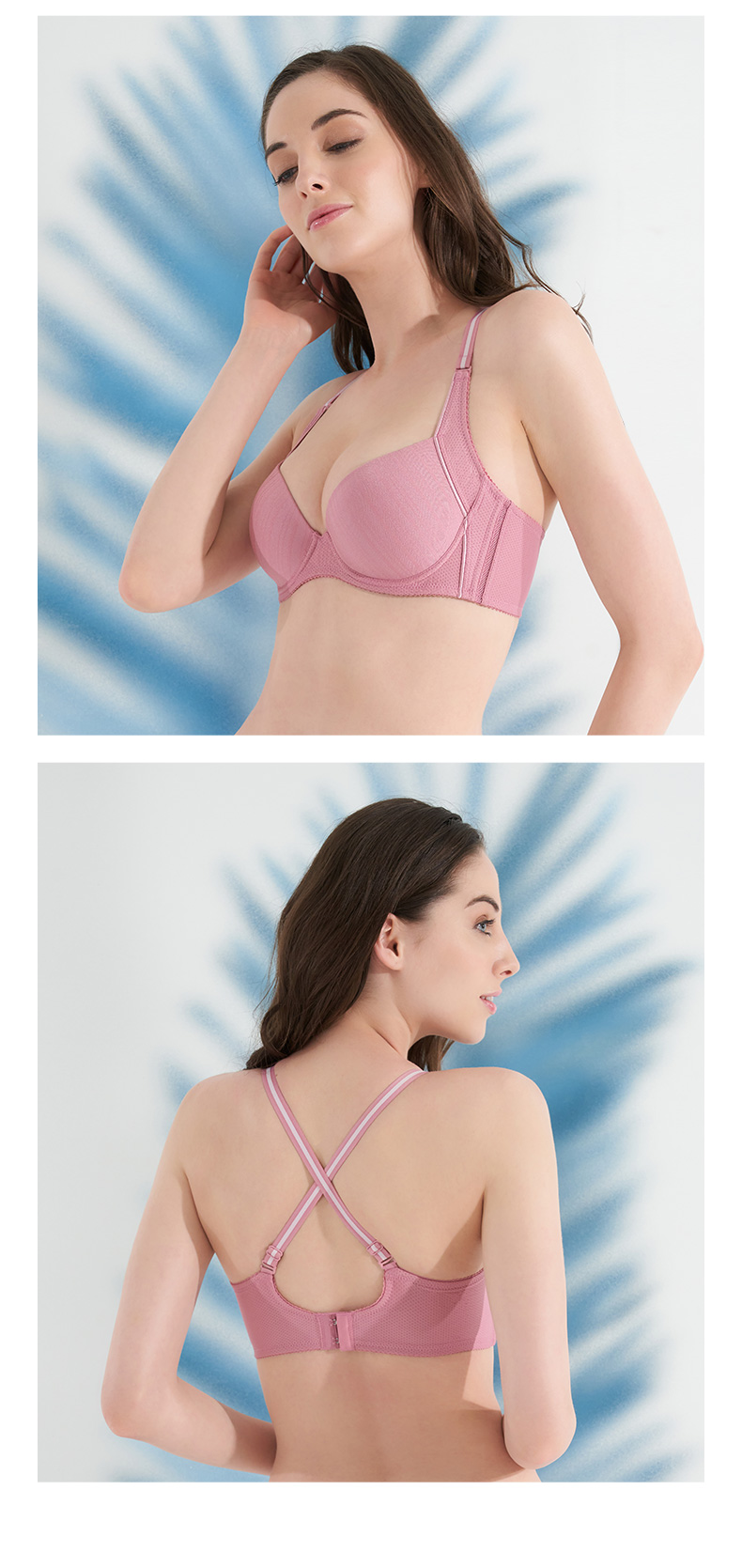 Áo ngực nữ Triumph 2505 có gọng, mút mỏng, bản lưng to định hình ôm nâng đẩy ngực