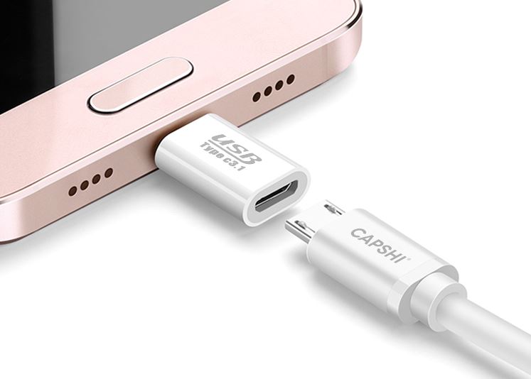 Chốt Nối Sạc Điện Thoại 2 Đầu Capshi Dành Cho Huawei P10/Mate9/Glory V8/ Mang 5 / Samsung S8 / Mi 5S6