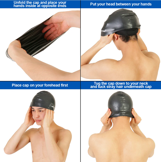 Nón Bơi Nhật Bản VIEW V-31 Chất Liệu 100% Silicone - Hàng Chính Hãng