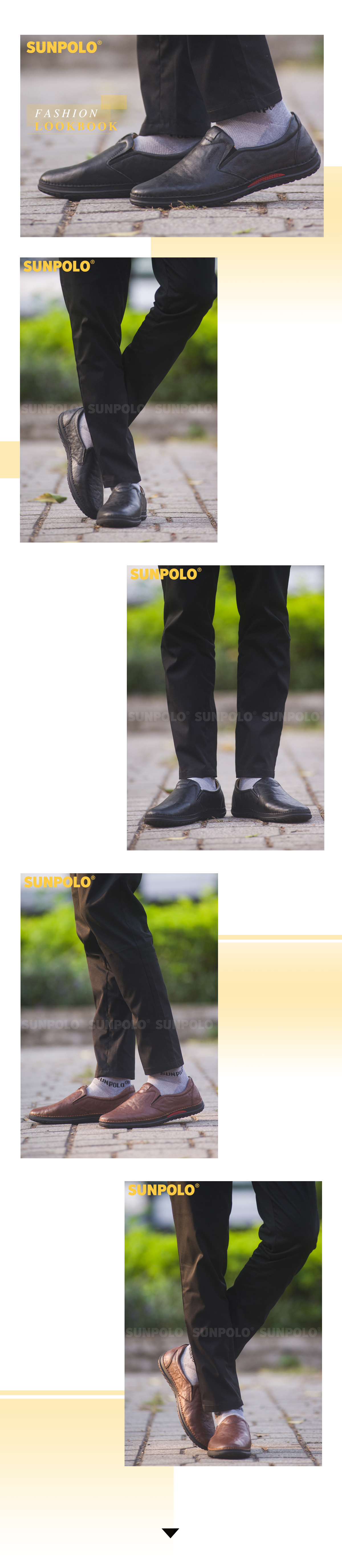 Giày Mọi Cao Cấp SUNPOLO CS5026 - Lookbook
