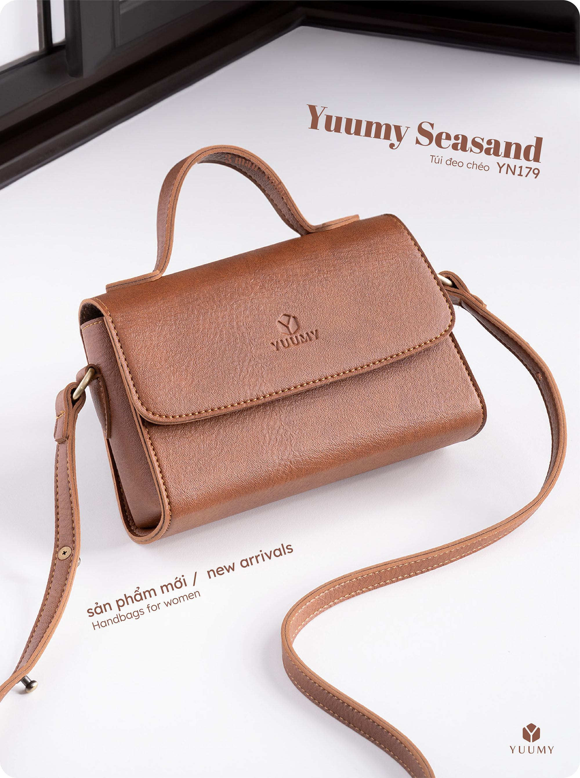 Túi Yuumy ( Thời trang nữ mini - Túi đeo chéo da Bergen YN179 )