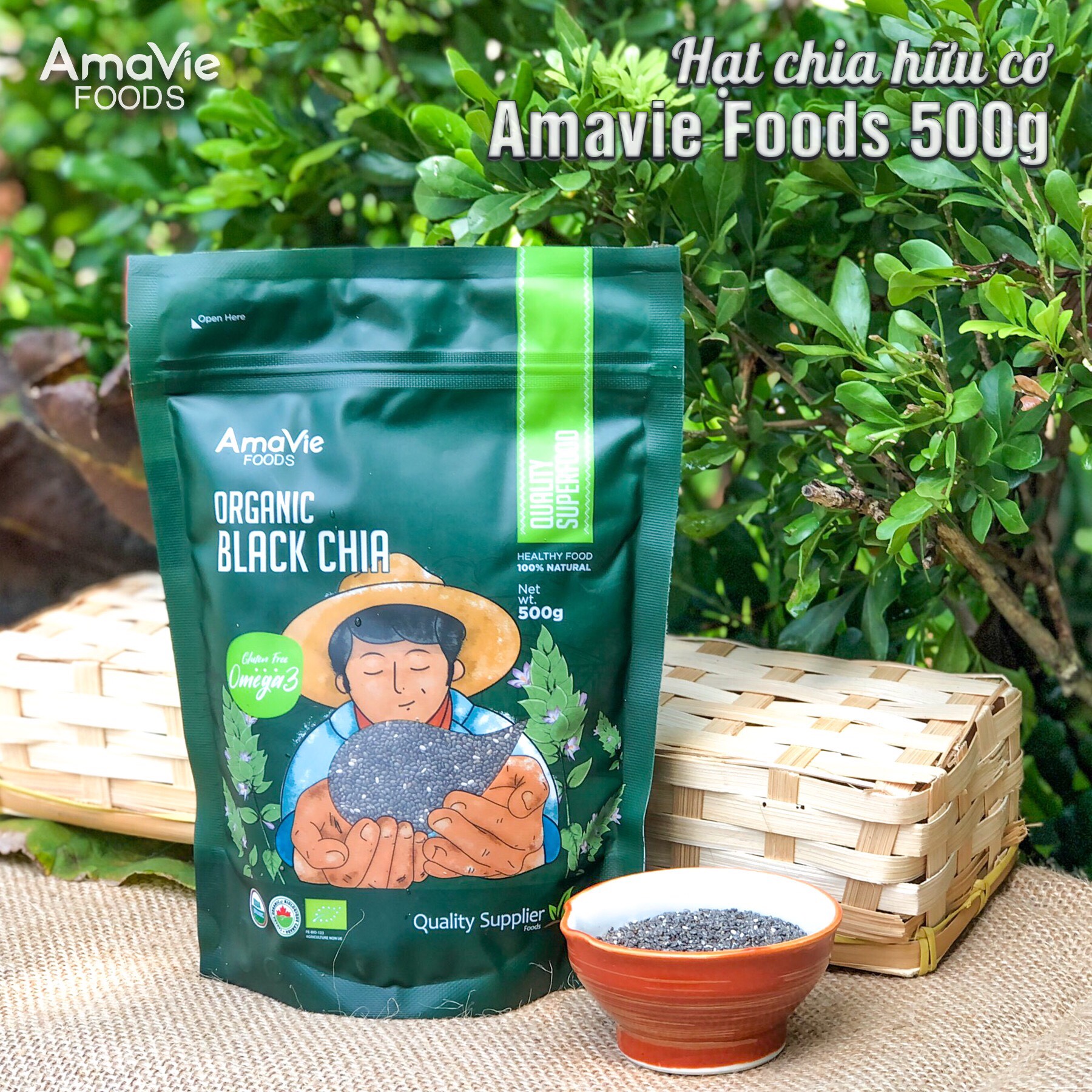 Hạt chia hữu cơ 500gr - AmaVie Foods 2