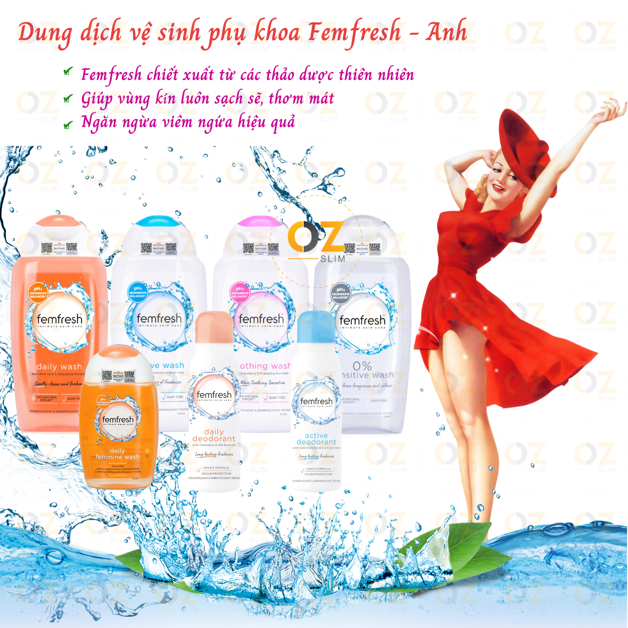 dung dịch vệ sinh phụ nữ Femfresh