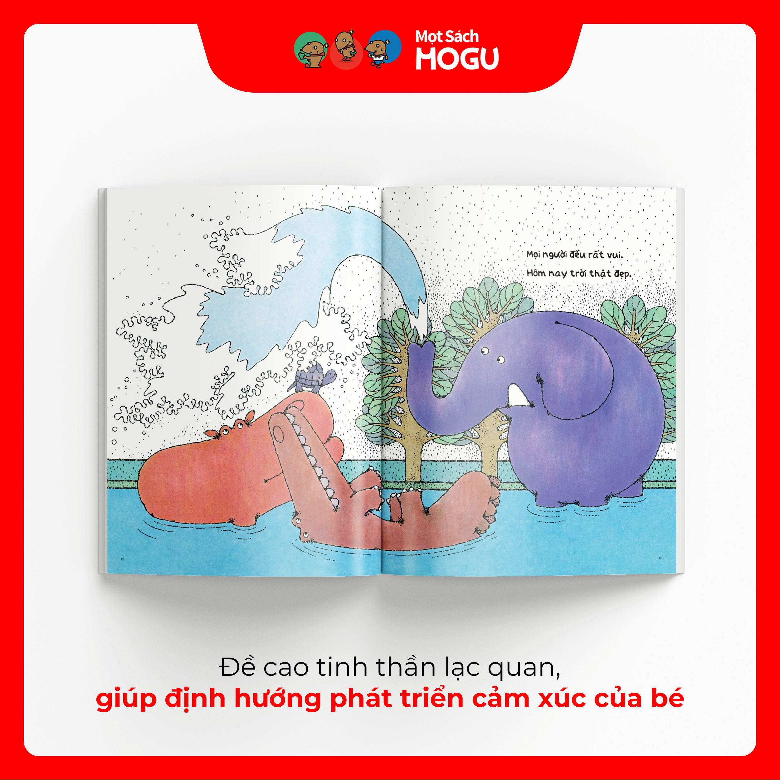 Truyện Ehon bé 1-2-3 tuổi - Bạn Voi Đi Dạo