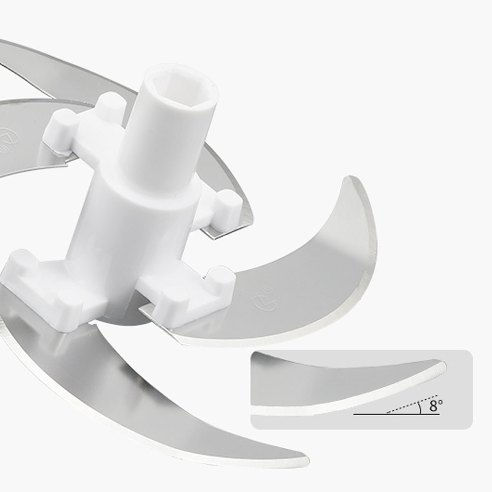 Máy Cắt thực phẩm Chopper (Nhựa ABS/ Lưỡi Thép Không Gỉ/ 4 Lưỡi Đa Chức Năng)