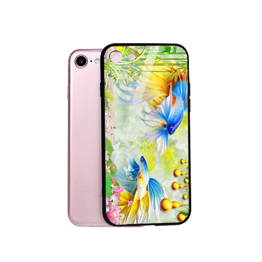Ốp kính cường lực cho điện thoại iPhone 5/5s/se - bộ sưu tập cá MS BSTCA041